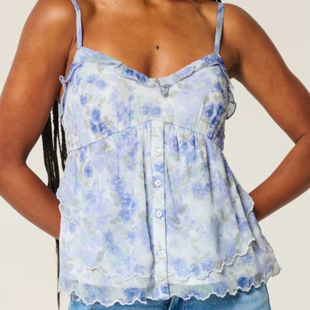 Hollister Women's Lavender Floral Camisole